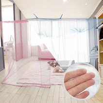 케이포캠프 캐노피 사각모기장 중형 330x230x185cm, 블루