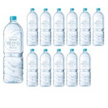 백산수 무라벨, 2L, 90개