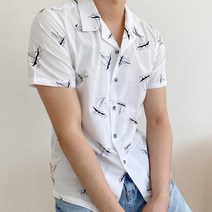 소포라 생일 패턴 서핑 4만원대 선물 오픈카라 남자 하와이안셔츠 빅사이즈 E-878571