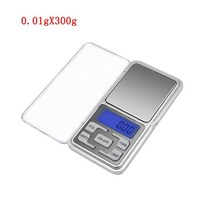 휴대용수화물저울미니 디지털 주방 규모 전자 저울 무게 천칭 자리 100/200/300/500g 0.01/0.1g 백라이트, 04 300g x 0.01g