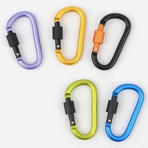 잠금 장치 비너 캠핑 등산 여행 소품 텐트 고리 1P