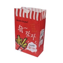 유앤팩 슈감자 봉투 레드