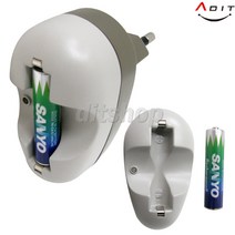 ADIT 국산 충전식 건전지 충전용 충전기 충전지 AAA 1.5V, AZ0199