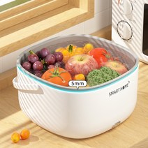 과일야채세척기전기 야채 와셔 초음파 세척 바구니 식품 청정기 중공 배수 과일 자동 클리너 도구, 한개옵션0