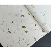 필방 서예 용품 10pc 순수 식물 섬유 꽃 차 짚 수제 법사 쌀 종이 물 브러시 잉크, 34cmx136cm