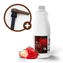 웰파인 더진한 딸기스무디 1.8kg + 브라운펌프, 단품