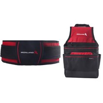 아이론랜드 TB-005+TP-007 툴벨트 파우치 세트 다용도 공구집 작업벨트, TB-005벨트+TP008-파우치 세트 1개, 1개