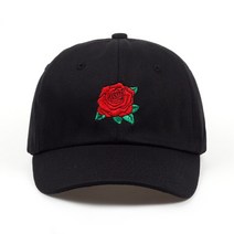 스포티 패션 베이스볼 캡 남녀공용야구모자 빨간 장미 꽃 야구 모자 여성 스냅백 아빠 힙합 태양 여름