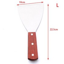 스테인레스 스틸 주걱 반죽 커터 감자 나이프 스테이크 삽 샐러드 스크레이퍼 쵸퍼 터너 피자 껍질 케이크 바베큐 베이킹 도구, L