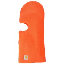 카르하르트 남성 니트 보온 페이스 마스크, One Size, Brite Orange