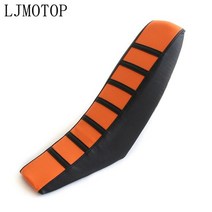 할리데이비슨 바이크 오토바이KTM SX XC EXC XCW SXF 먼지 자전거 오프로드 모토 크로스 혼다 50cc 100cc 250cc 용 최신 고무 스트라이프 소프트 시트, 주황색