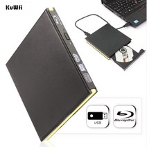 dvd플레이어 4k플레이어 ubk cd KuWFi USB 3.0 블루 레이 버너 드라이브 BD-RE 외부 DVD 레코더 DVD-RAM 3D, 01 Black