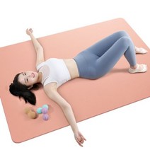 비핏 TPE 요가매트 10mm 초대형 자이언트매트 122cm 피치핑크