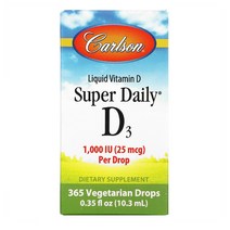 칼슨 랩스 D3 수퍼 데일리 1000 Iu Carlson Labs Super Daily Ci Ep 10.3Ml