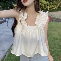 PIka여름 여성 민소매 티셔츠 블라우스 나시 빅사이즈