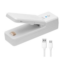 업소용 컵 씰링기계미니 스타일 씰링 기계 음식 클립 열 작은 주방 스토리지 가방 실러, 01 White