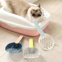 고양이 배변판 모래삽 화장실 거름망 두부 배변청소 똥삽 스쿱, 그레이