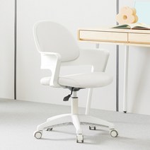 프리메이드 프로그 의자, 화이트바디_스노우화이트 인조가죽