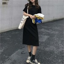 데일리 캐주얼 원피스 코튼 베이직 심플 롱원피스