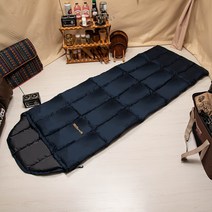 BUCK703 국내산 사계절 초경량 오리털침낭 350g (솜털80％), 단품