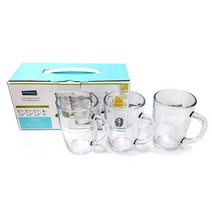 글라스락 강화머그 3조세트(350ml+3p) - 10개묶음 컵세트 머그컵, 선택1:본상품선택, 단품