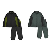 아리체 남성 비옷 상의 하의 세트 방수 우의 골프 필드 라운딩, 그레이