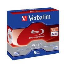 dvd플레이어 4k플레이어 ubk cd 5Pcs 버바티 블루 레이 디스크 BD-RE DL 50GB 2X bdrere 빈 Bluray 듀얼 재, 한개옵션0