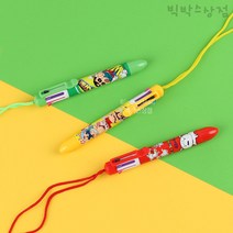 짱구 8색 목걸이 볼펜 1p 랜덤 0.7mm 캐릭터 다색펜 멀티펜 여러가지볼펜 선물 유치원 답례품 생일 팬시