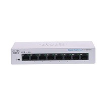 시스코 Cisco Business CBS110-8T-D 언매니지드 스위치 | 8 포트 GE 데스크톱 Ext PS 제한된 보호 CBS110-8T-D-NA, Switch시스코