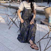 [비비애르] 플라워 나시 캉캉 맥시 롱 원피스 여리핏 여름 레이어드코디