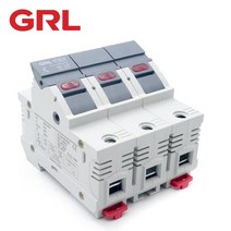 퓨즈 GRL 3P AC RT8-63-3P 퓨즈 홀더베이스 퓨즈 박스 Fast Blow 세라믹 RO6 DIN 레일 Moun 4x5MM 500V, 02 RT8X-63-3P_ 6A