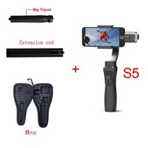 스마트폰짐벌 짐벌셀카봉 핸드폰짐벌 오즈모짐벌 호환 전화 안정기 3 축 핸드 헬드 ptz, s5 가방 막대 삼각대 2