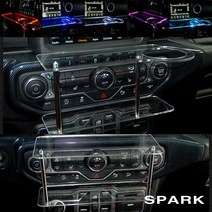 ArtX 더뉴/더넥스트 스파크 미니 2단 차량용 무중력테이블 컵홀더 스마트폰 핸드폰 거치대, TYPE A, LED-회이트, 미니-사각 타잎