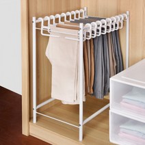 5단 이상 가능 논슬립 바지 걸이 행거 바지 전용 옷걸이 추가 구매 가능 공간활용, 확장형