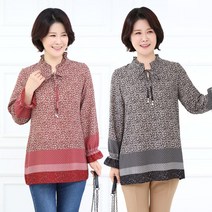 엄마옷 모슬린 샤링 차이나 블라우스 BL009227마담 미시옷 50대 중년여성의류 60대 엄마옷 빅사이즈 할머니옷 여성옷