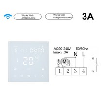 디지털콘솔 와이파이 서모 스탯 온도 컨트롤러 APP 제어 3A 보일러 및 물 난방 시스템16A 전기 4342095635