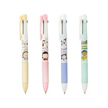 제노 앵그리 리틀걸 3색 볼펜 유성펜 0.38mm 0.5mm 1자루, 0.38mm/랜덤