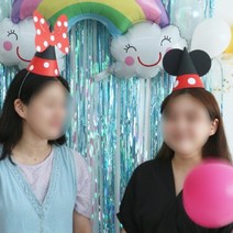 [이서지니]생일 고깔 꼬깔 모자 DIY 만들기 4종 해피벌스데이 파티 햇, 2.빨간도트리본