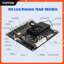 NAS nas 가정용 마더 보드 N5105/N6005 MOBO 4x 인텔 i226 2.5G Nics 듀얼 M.2 N Me Six SATA3.0 2 DDR4 미니 ITX 17CM, 해외공급사, Intel Celeron N5105, 8GB DDR4 128GB NVMe