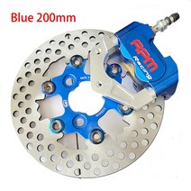 브레이크디스크 디스크브레이크 호환RPM CNC 전기 오토바이 스쿠터 브레이크 캘리퍼스 200mm 디스크 펌프, 06 Blue  200mm