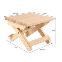 접이식 스텝 스툴 휴대용 야외 목재 의자 좌석 접이식 낚시 의자 홈 욕실 주방 정원 캠핑 공간 절약, wood