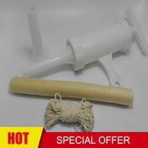 (해외직구) 필러 소시지 기계 콜라겐 드라이 고기 바베큐 수동 튜브 케이싱, 1개, 기본