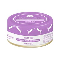 네츄럴코어 고양이 게맛살 참치캔 95g 습식 캔사료, 단품