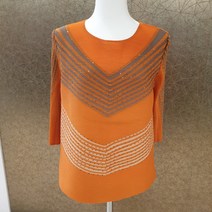몬티니 화려한 비즈 블라우스(BIB)