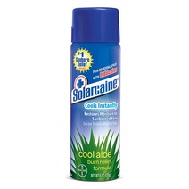 Solarcaine 쿨 알로에 번 릴리프 스프레이 리도카인 함유 6온스, 기본