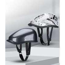 일본 복고풍 소두핏 패션 베레모 반모 헬멧, D