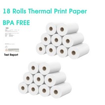 열화상 카메라 즉석 프린트 카메라 액세서리 감열지 아이 컬러 펜, 18 Roll-White, 01 18 Roll-White