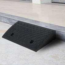 썸띵 상가 매장 입구 진입판 계단 문턱 경사판 오르막 패드 슬로프, 1개, 블랙 27x9