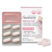 락토바이오우먼 여성유산균 프로바이오틱스 특허 김치유래 모유유래 유산균 락토바실러스 플란타럼 장건강 아연 셀렌 비타민D 영양제, 500mgx30캡슐