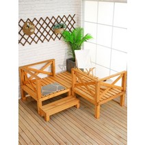 조립식 평상 야외 벤치 실내 데크 옥상정자 시골집, 길이 90x 너비 90x 높이 30cm